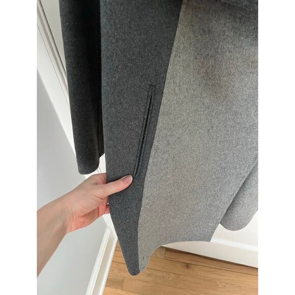 Diane Von Furstenberg Womens XS Shannon Jacket Wool Blend Gray Colorblock Felted - Picture 10 of 16